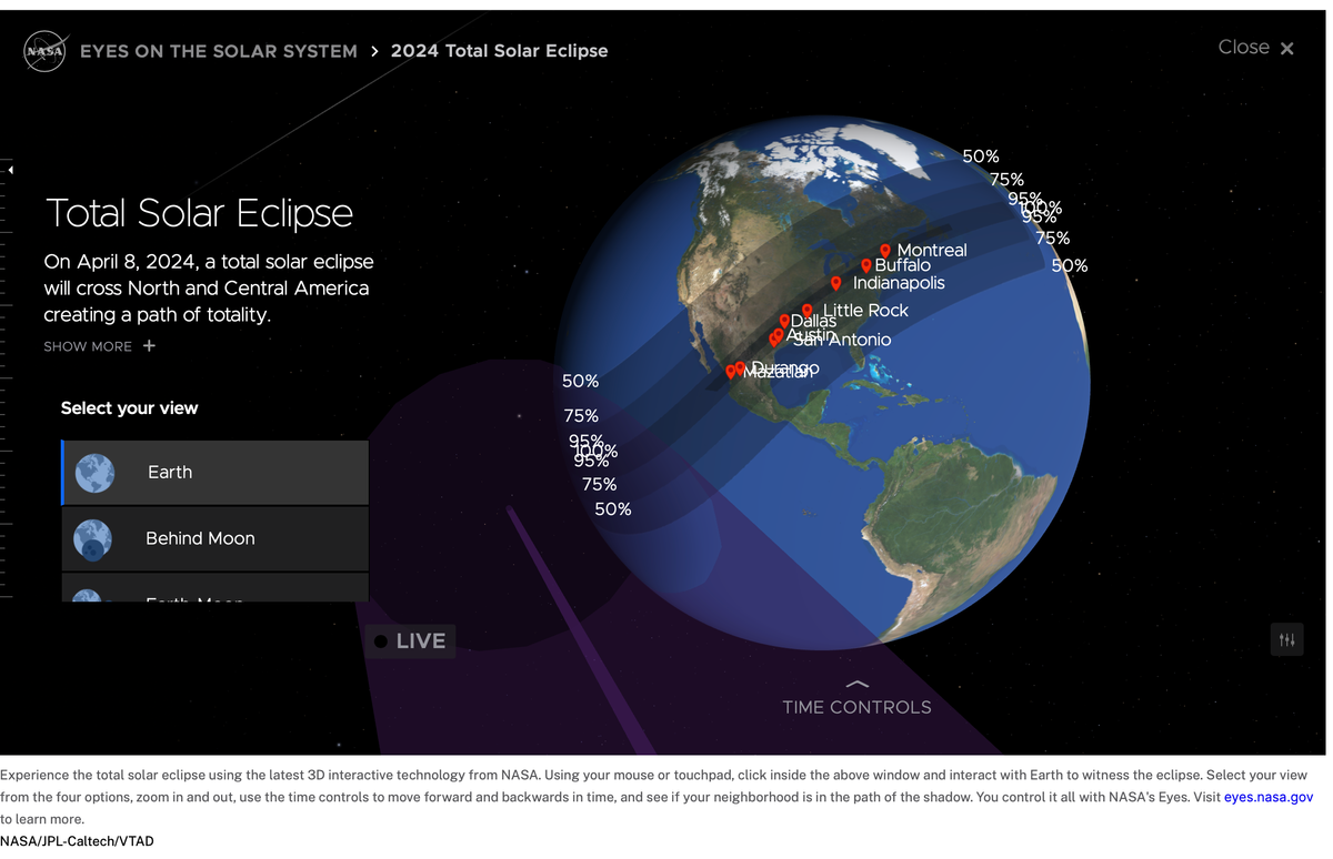 Don't look up! Astronomical privacy news in the USA is being eclipsed today.